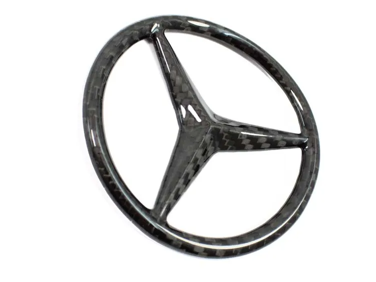 Mercedes Benz SLK Emblem Cover - Rear - Carbon Fiber - R172